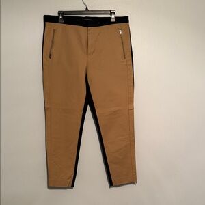 Women’s two side Tan in front black in back side Pants with Black Accents